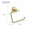 Kibi Circular Toilet Paper Holder - Brush Gold KBA1405BG - alternate 8